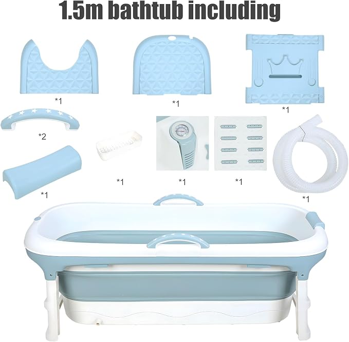Portable Bathtub for Adult, Large Collapsible Tub, Portable Tub for Adults - Image 2