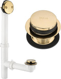 Yariwiz 1-1/2" Golden Bathtub Tub Drain Kit Bath Waste Overflow Drain Tube by Yariwiz