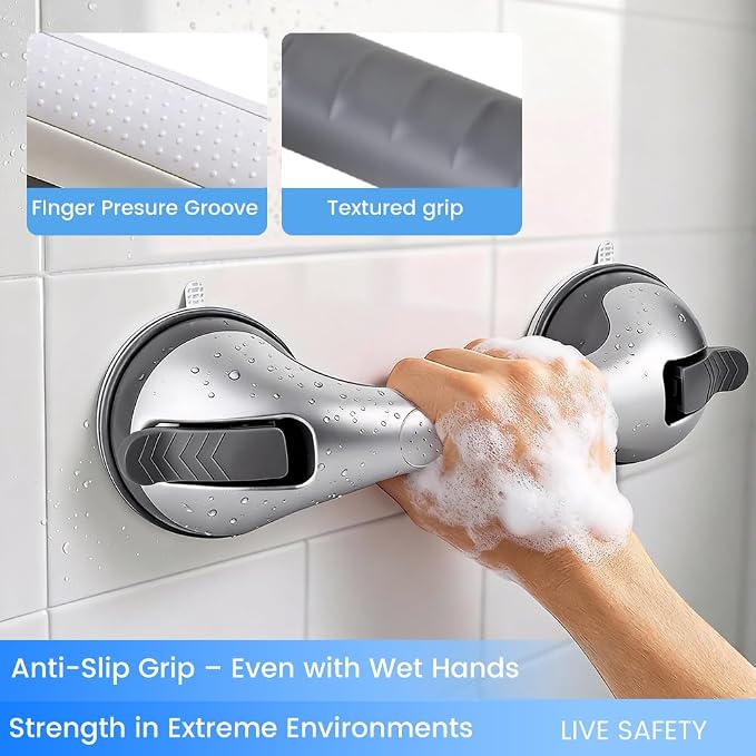 2 Pack Grab Bars for Shower Handle, Elderly Assistance Products, Seniors - Image 8