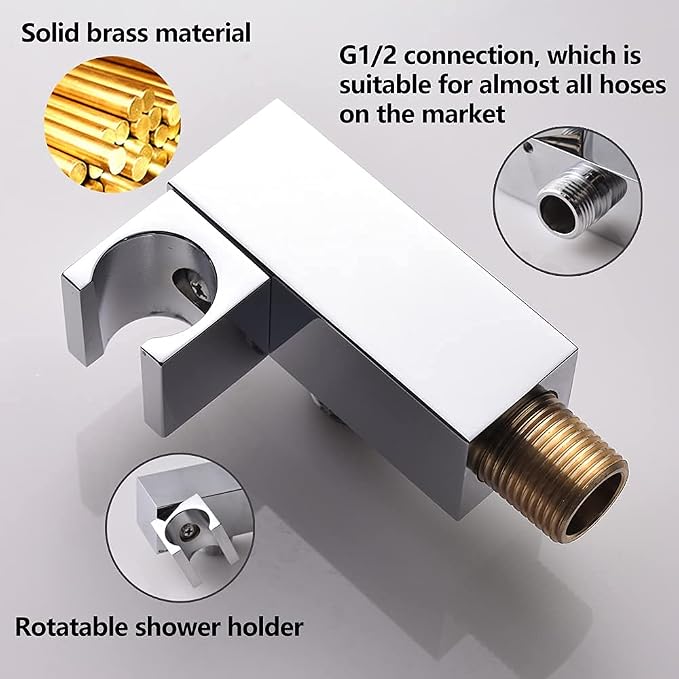 Shower Head Handheld Combo Set - Image 3