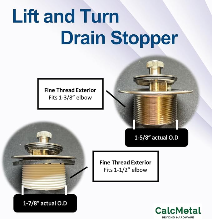 Lift and Turn Bathtub Drain Stopper - Image 7