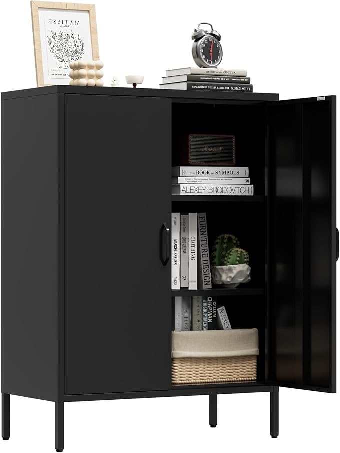 Metal Locker Storage Cabinet, Accent Sideboard Cabinet by Unknown