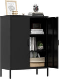 Metal Locker Storage Cabinet, Accent Sideboard Cabinet by Unknown