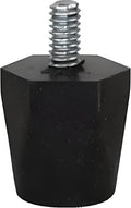 OCS Parts Adjustable Rubber Bumper Feet, 1/4-20 Thread, Solid Rubber by OCSParts