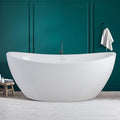 FerdY Naha 67" Freestanding Bathtub, Curve Edge Soaking Bathtub by FerdY