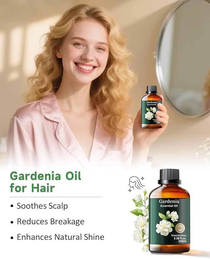 Gardenia Essential Oil Pure, Mumianhua Natural Gardenia Oil - Image 4