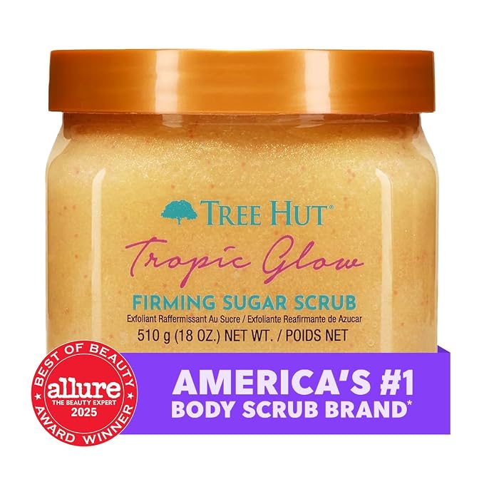 Tree Hut Tropic Glow Shea Sugar Scrub, Exfoliating & Hydrating Body Scrub - Image 4