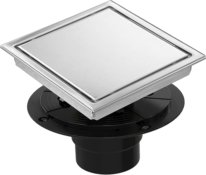 6 Inch Square Shower Floor Drain, Shower Drain Kit by Eblog