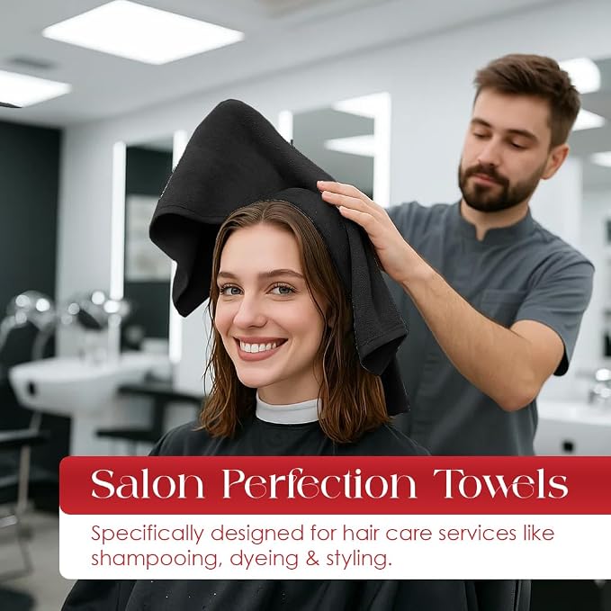 RIVERSIDE Pack of 24 Salon Towels Set – 16 x 26 Inches, 100% Ring Spun Cotton - Image 2