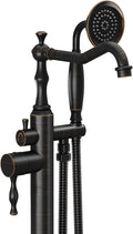 Oil Rubbed Bronze Standing Bathtub Faucet Freestanding Tub Filler High Pressure by Kroias