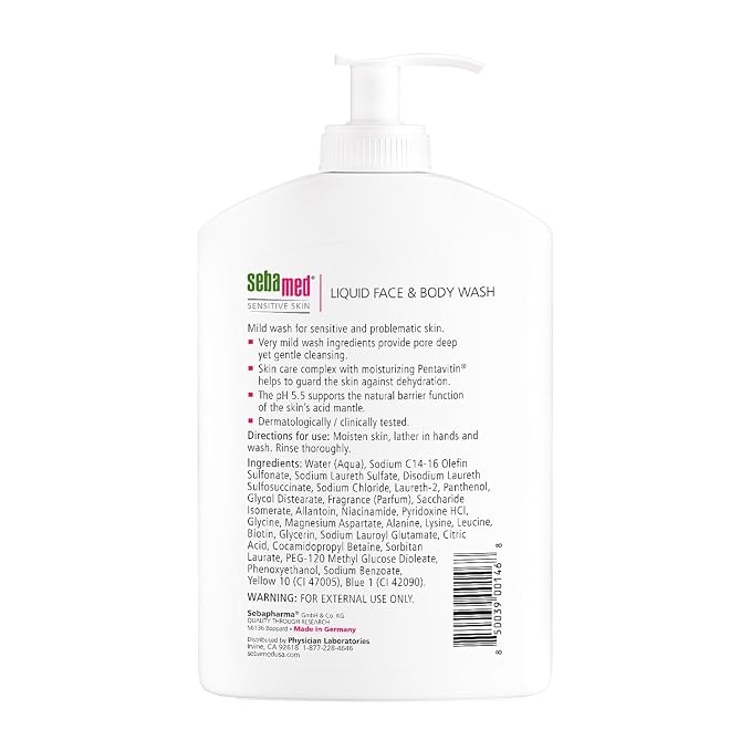 SEBAMED Paraben-Free Liquid Face and Body Wash - Image 2