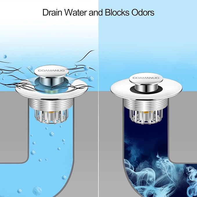 Bathtub Stopper | Shower Drain Hair Catcher, Pop-up Tub Stopper - Image 4