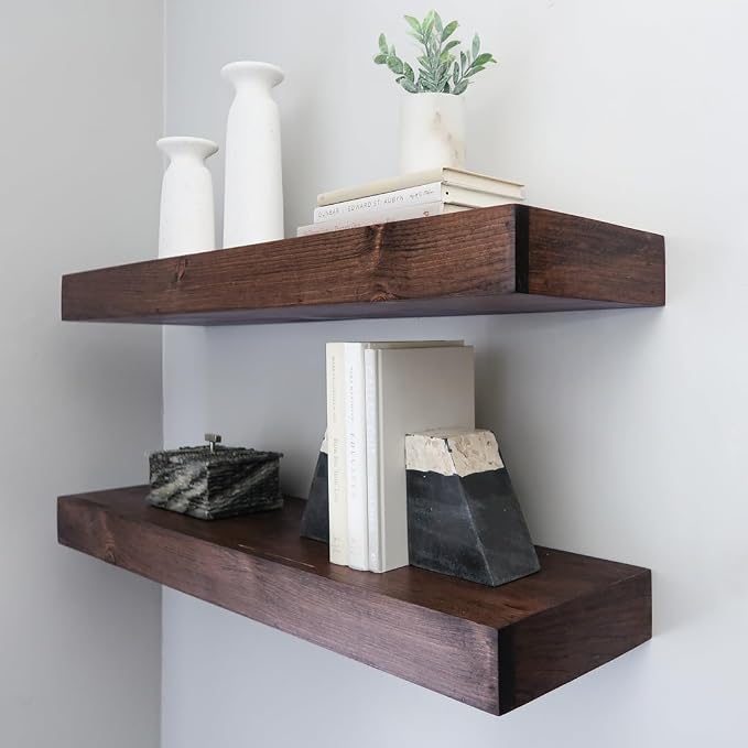 Urbandi Modern Floating Shelves 3 Inches Thick - Image 2