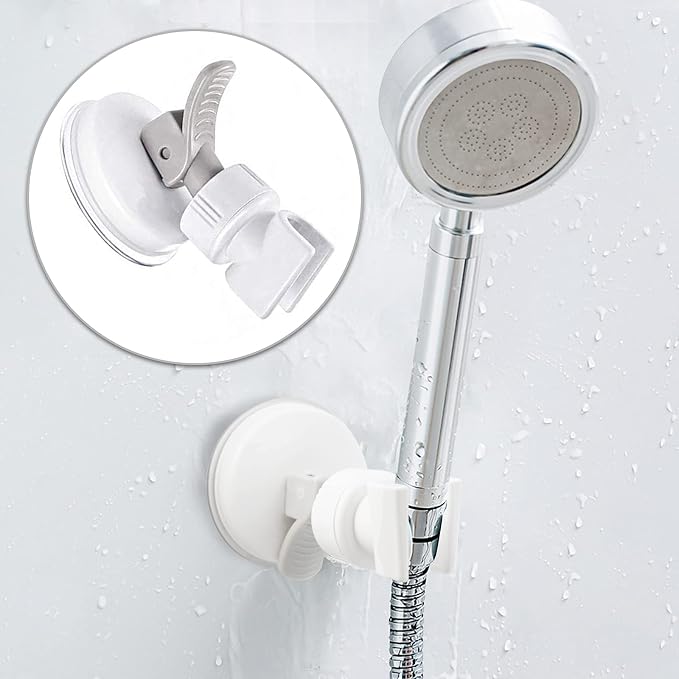 Adjustable Shower Head Holder, Bathroom Suction Cup Bracket - Image 2