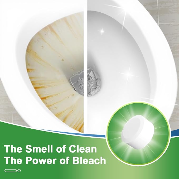 Toilet Bowl Cleaners Bleach Tablets 54 PACK, Automatic Toilet Tank Cleaner - Image 4