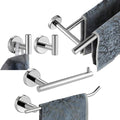 JQK Bathroom Hardware Towel Bar Set, 5-Piece Bath Accessories Set Polished by Homeimprovement