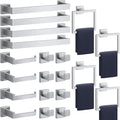 Bathroom Accessories Towel Bar Set: 20 Pieces Brushed Nickel Square Bathroom by PAHSFSLLC