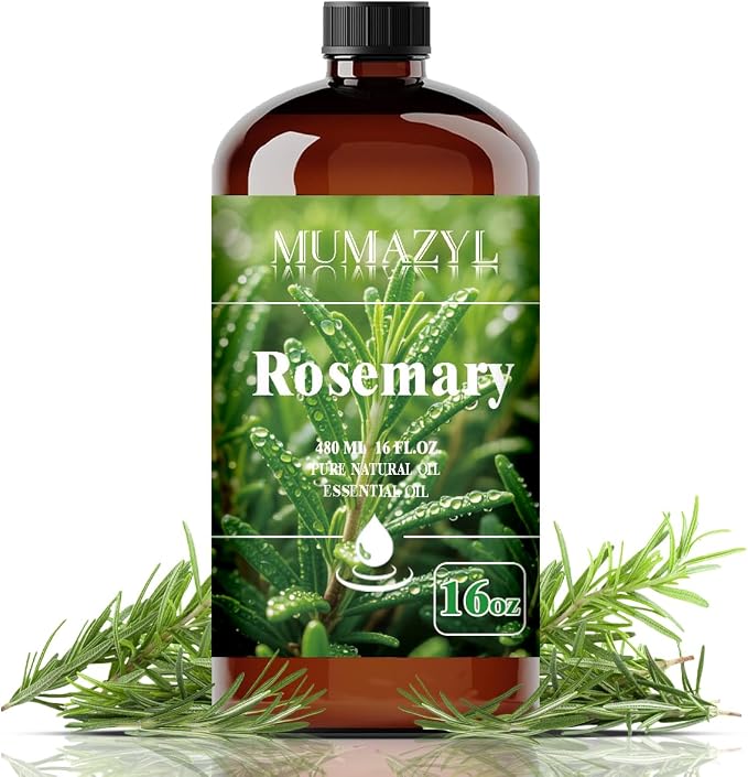 Rosemary Essential Oil, Rosemary Oil 16 Fl Oz 480ML by MUMAZYLESSENTIALOIL