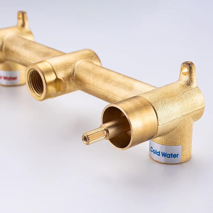 Brass Wall Faucet Brushed Nickel Wall Mounted Bathroom Faucet, Wall Mount - Image 6