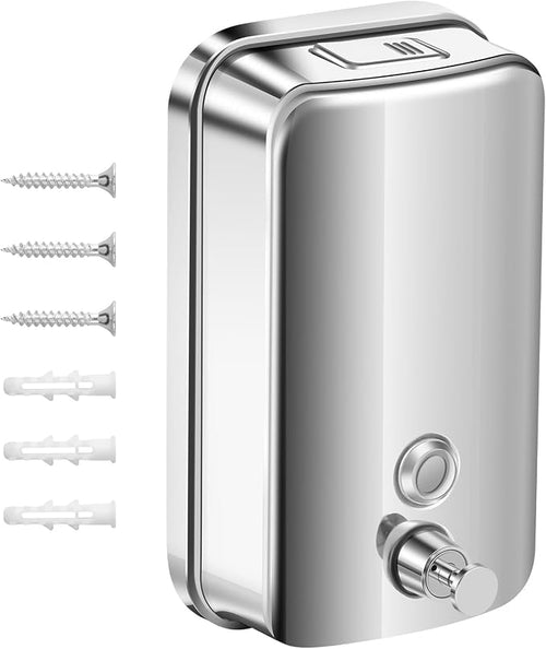 1000ml Commercial Soap Dispenser Wall Mount, Stainless Steel Hand Soap Dispenser by Unknown