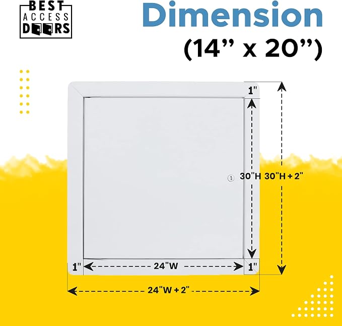 Best 14" x 20" Universal Access Panel – Flush Steel Door - Image 3