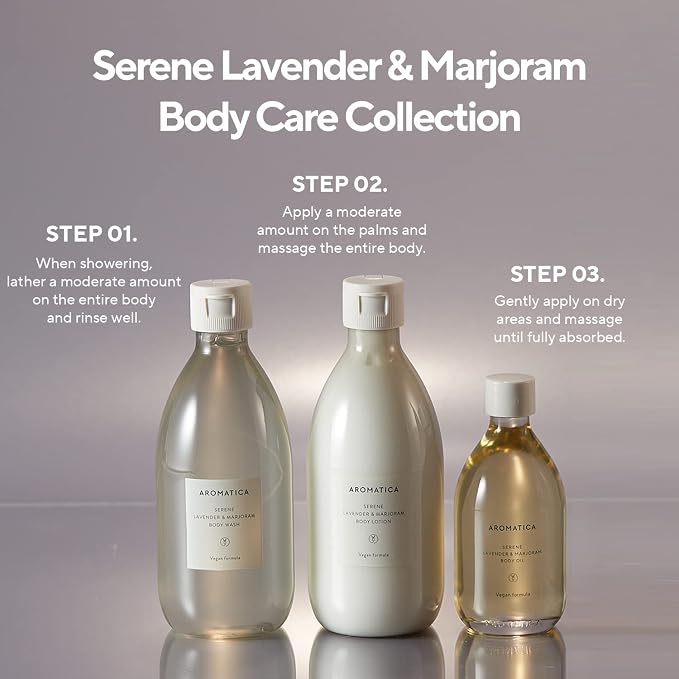 AROMATICA Serene Body Oil Lavender & Marjoram Essential Oil, Aromatherapy Oil - Image 8
