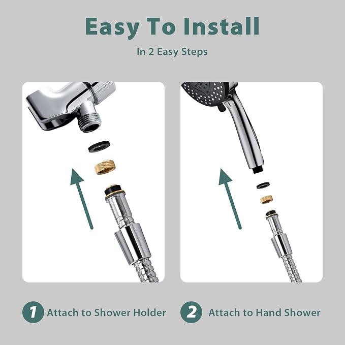 Shower Hose Replacement For Cleaning 304 Stainless Steel Shower Head Hoses 59 - Image 6
