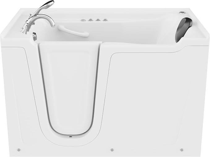 ANZZI Tubs Series Left Drain Quick Fill Walk-in Whirlpool and Air Tub - Image 2