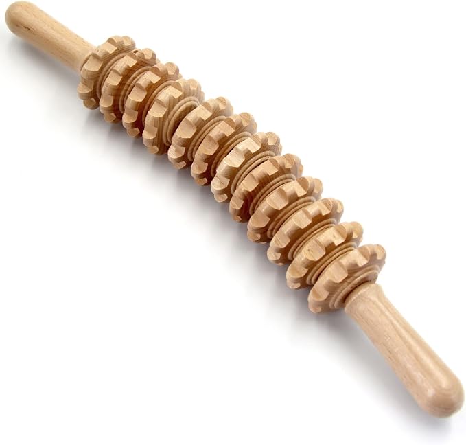 Wood Therapy Massage Tools, 16 inch Professional Wooden Massage Roller Stick & by Gihunk
