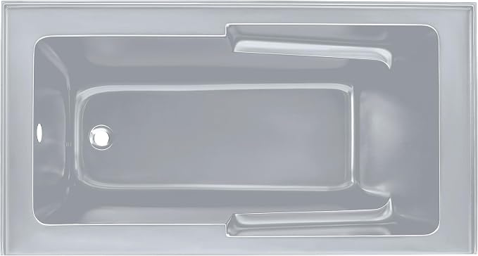 Voltaire 60" x 32" Left-Hand Drain Alcove Bathtub - Image 8