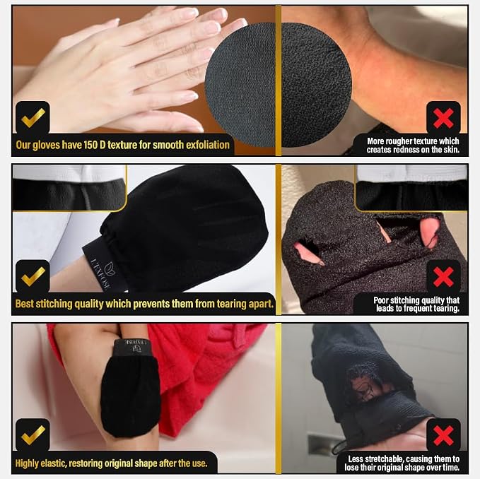 L'Exfose Kessa Hammam Deep Exfoliating Glove - Image 6