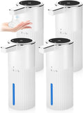 4 Pack Touchless Automatic Soap Dispenser, Smart Sensor Foam Hand Wash Dispenser by VZZNN