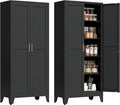 71” Tall Pantry Storage Cabinet, Kitchen Cabinets, Metal Cupboard by Unknown