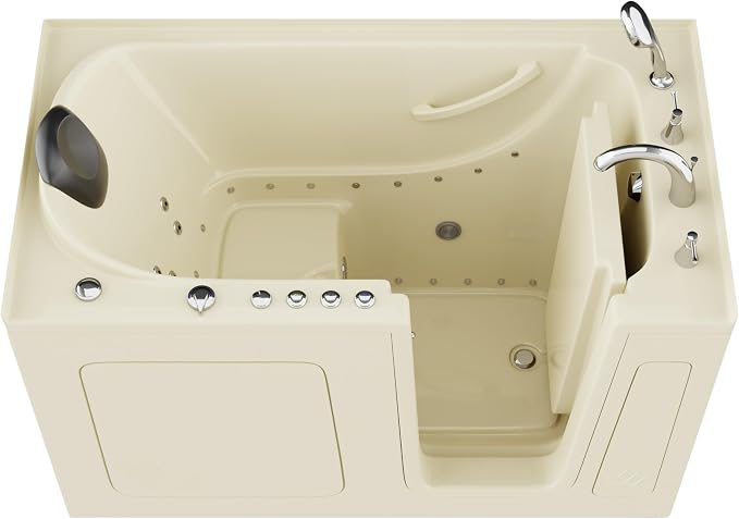 ANZZI Tubs Series Right Drain Quick Fill Walk-In Whirlpool and Air Tub - Image 2