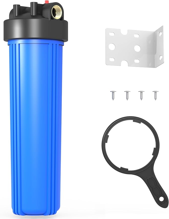 WHB20 Whole House Water Filter Housing, Fit 20"x4.5" Sediment etc Filters by MewMore
