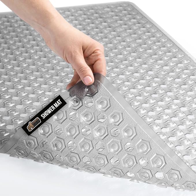 GORILLA GRIP Patented Bath Tub Shower Mat, Machine Washable Bathtub Floor Liner by GorillaGrip