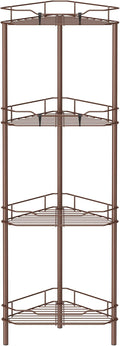 4 Tier Floor Standing Corner Shower Caddy Organizer Shelf by HuggieGems