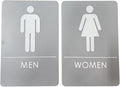 USA Made - Men's and Women's Restroom Signs ADA-Compliant Bathroom Door Signs by RockRidge