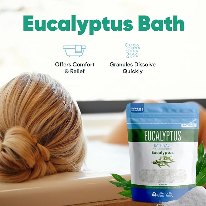 Eucalyptus Bath Salt 32 Ounces Epsom Salt - Image 5