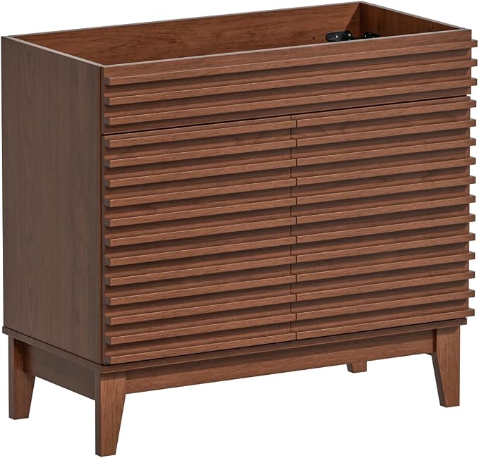 ROOMTEC 36" Bathroom Vanity, Mid-Century Freestanding Bathroom Cabinet Vanity by ROOMTEC