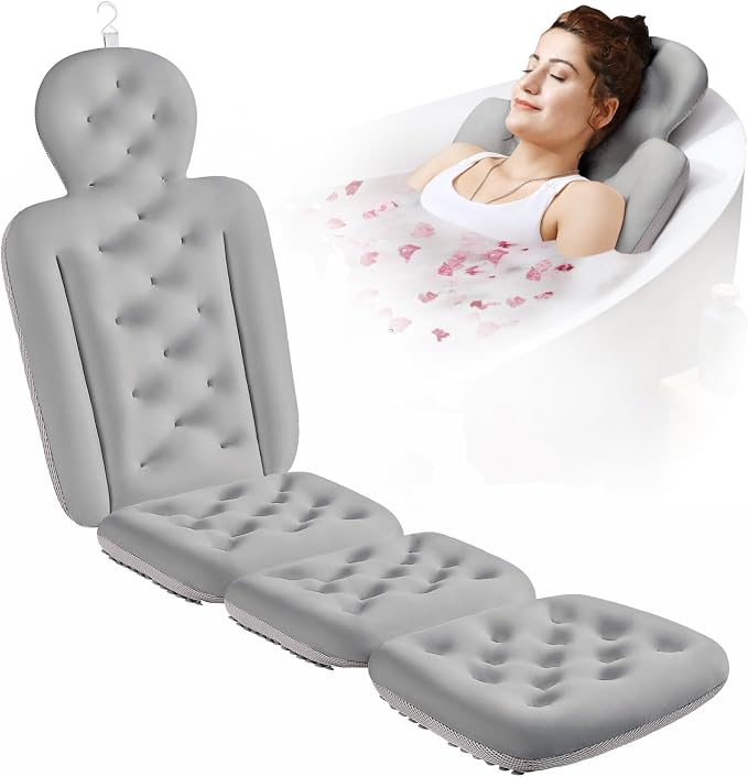 Full Body Bath Pillow for Bathtub, Thick Bathtub Cushion by VOXOR