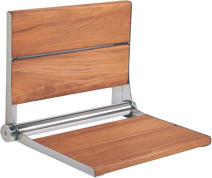 Folding Shower Seat Wall Mounted by Grab+Bar+Specialists