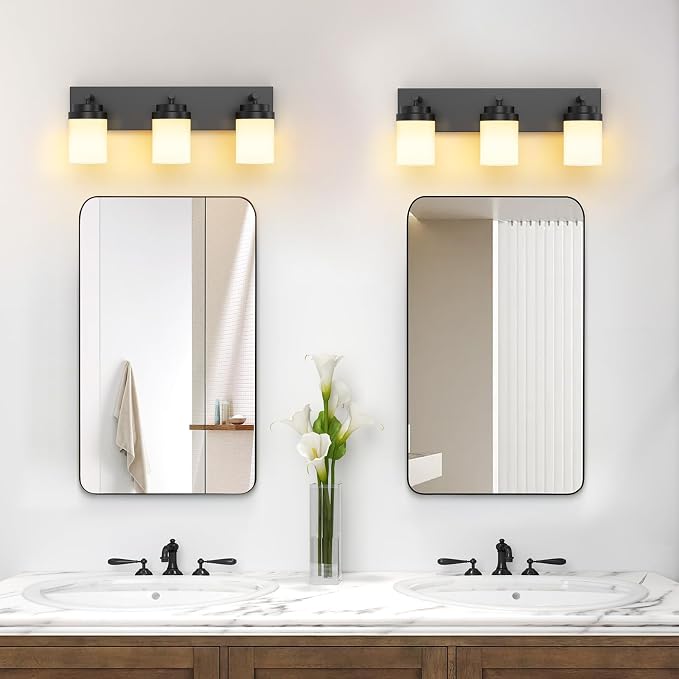 IZORRO Bathroom Vanity Light Fixture, 3-Light 22 Inch Matte Black Bathroom - Image 7
