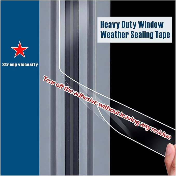 Transparent Window Weather Sealing Tape, 3-Inch x 180FT, Windows and Shower - Image 4