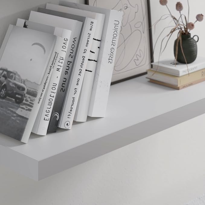 Floating Shelf, 36 in W x 12.75 in D x 2 in H Wooden Floating Wall Shelf - Image 4