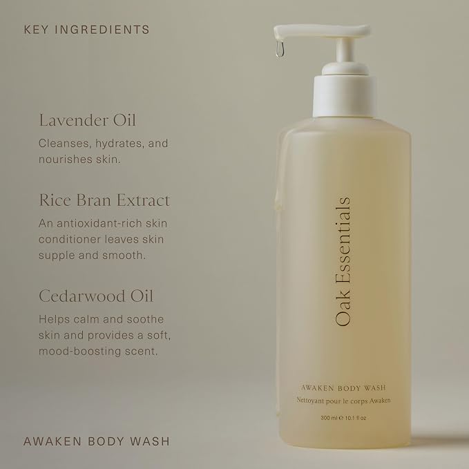 Oak Essentials Awaken Body Wash | Hydrating Shower Gel - Image 5