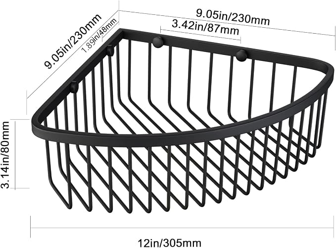 Corner Shower Caddy Organizer, SUS304 Stainless Steel Heavy Duty Rust-Proof - Image 4