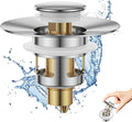 Bathroom Sink Stopper, JOMST Bath Universa Sink Drain Strainer 10, 000 Pop-up by Jomst