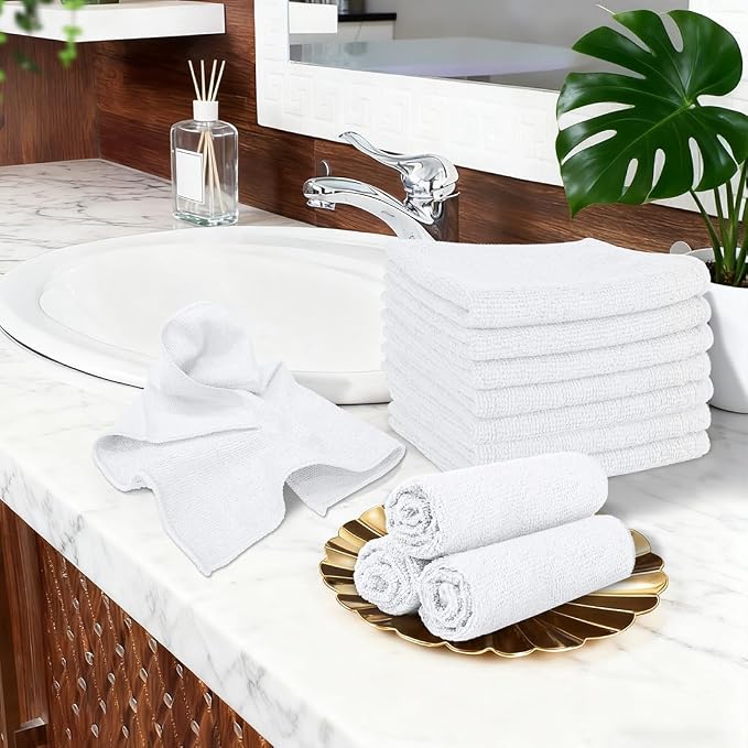 Orighty Washcloths Towels Set 20 Pack, Highly Absorbent and Soft Feel - Image 8