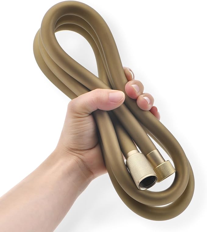 Silicone Shower Hose Extra Long, Explosion Proof Anti Winding Showerhead Hose by JASYA